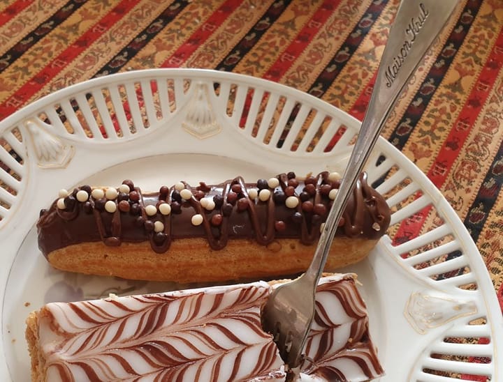 Taartvorkje en taart